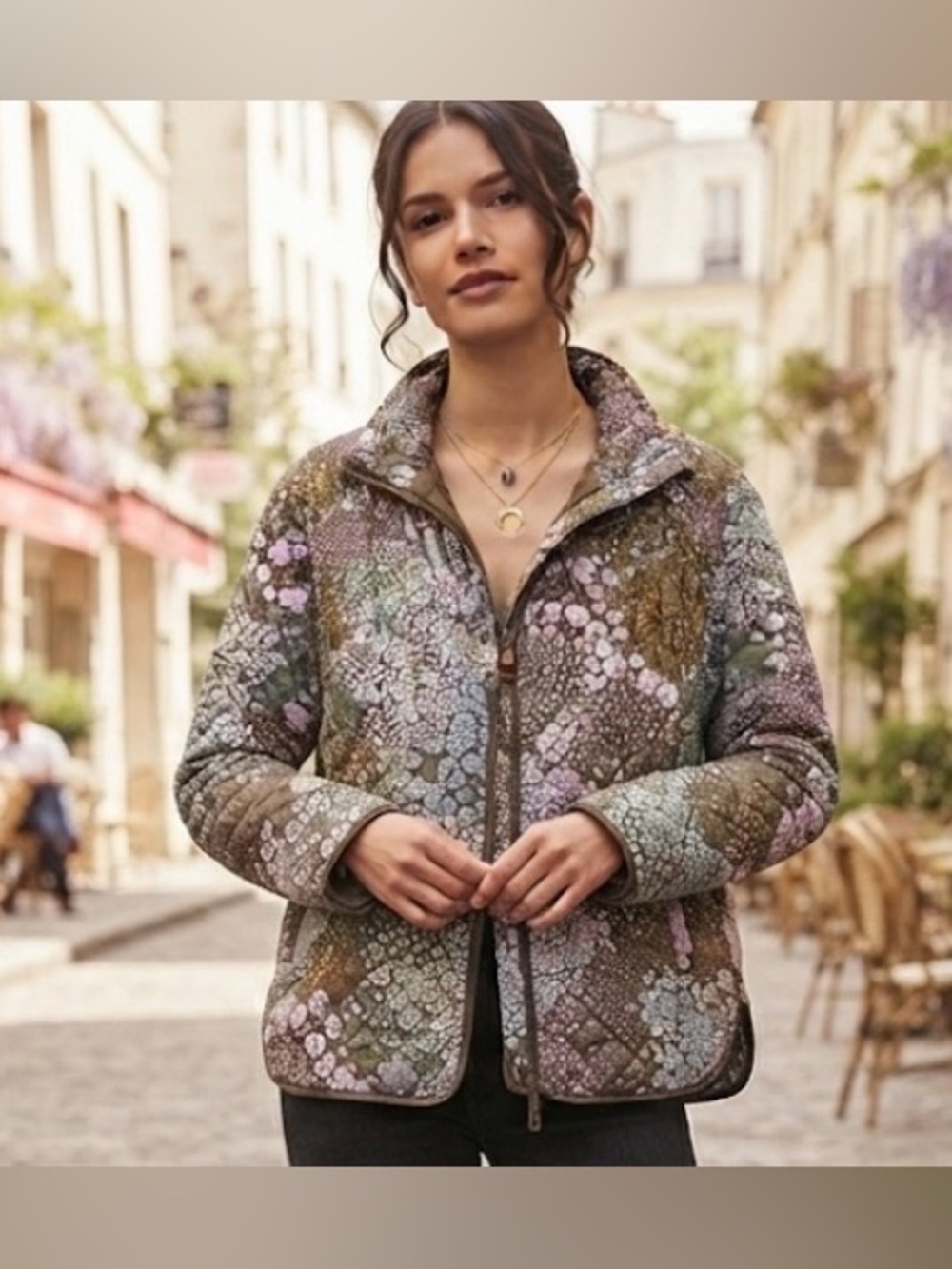 Floral women’s jacket size small, brand new